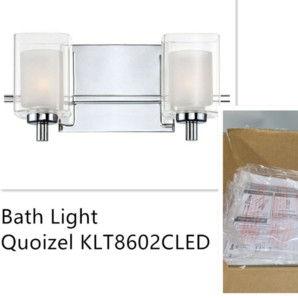 Quoizel KLT8602CLED Kolt Modern Vanity Bath Lighting/ 2-Light/ LED 9 Watts/Polis